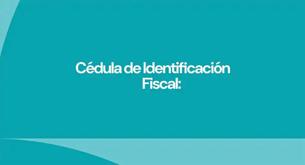 cédula de identificación fiscal