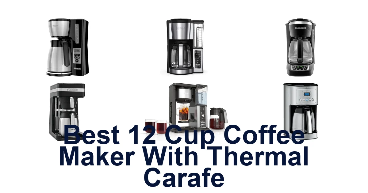Best 10 12 Cup Coffee Makers With Thermal Carafes