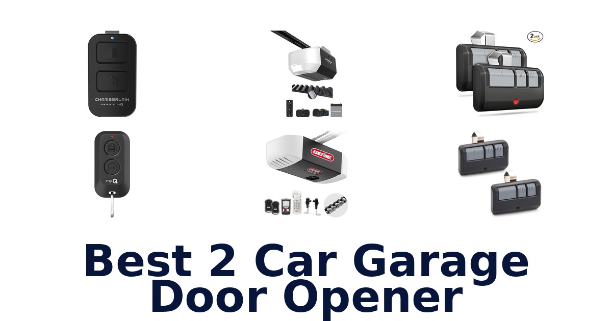 best 2 car garage door opener
