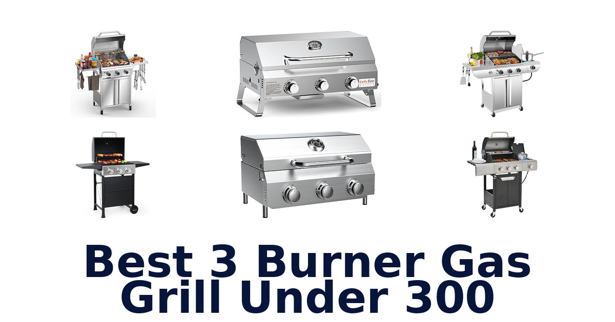 best 3 burner gas grill under 300