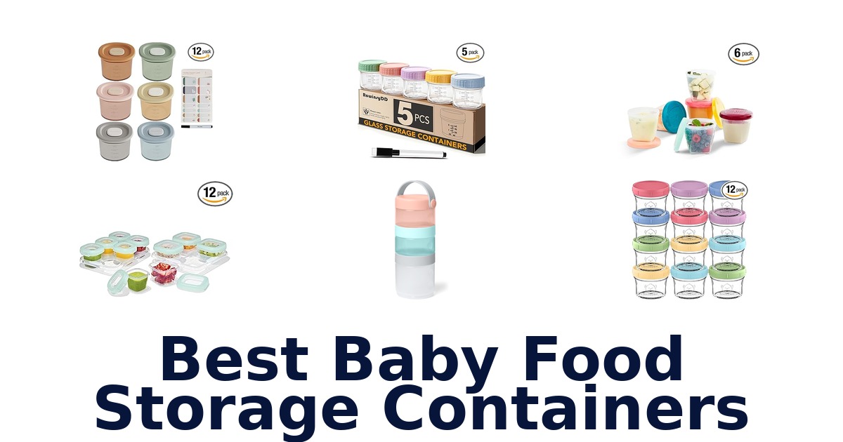 best baby food storage containers