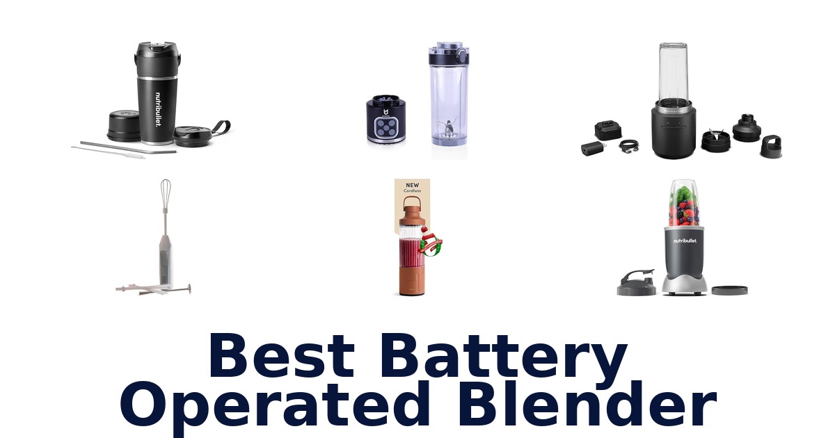 best battery operated blender