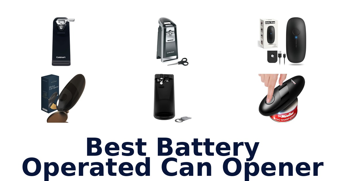 best battery operated can opener
