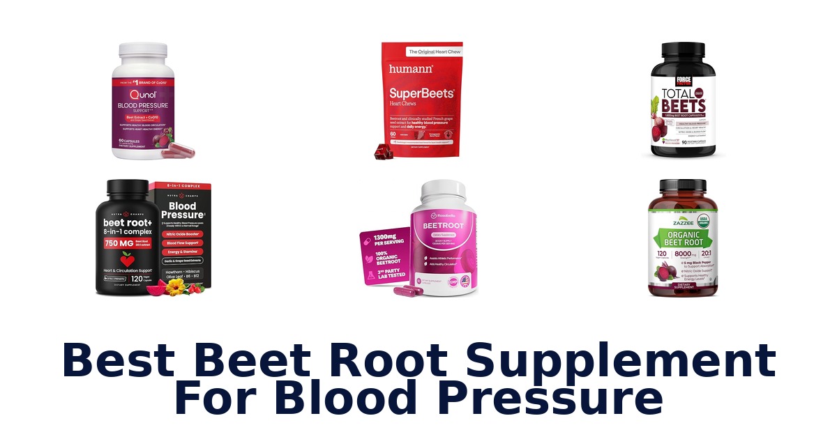 Best Beet Root Supplements for BP: Top 10 Picks
