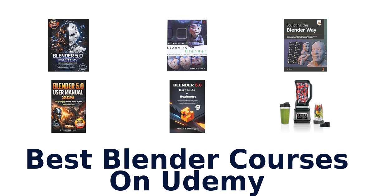 best blender courses on udemy