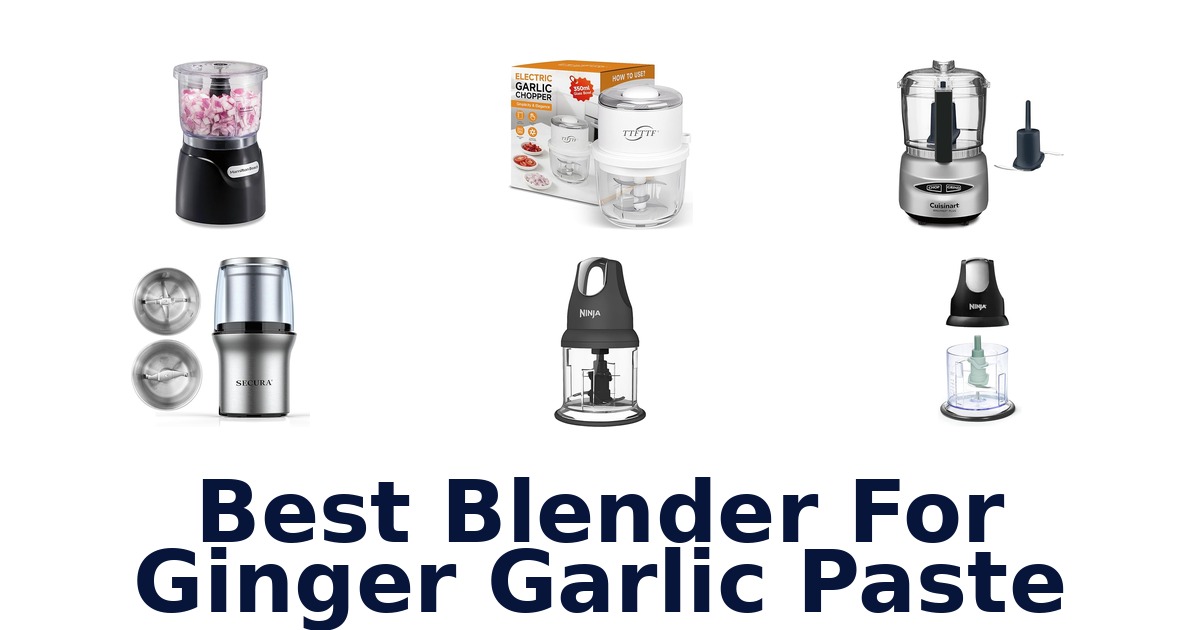 best blender for ginger garlic paste