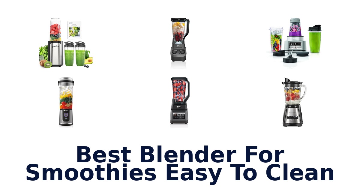 best blender for smoothies easy to clean