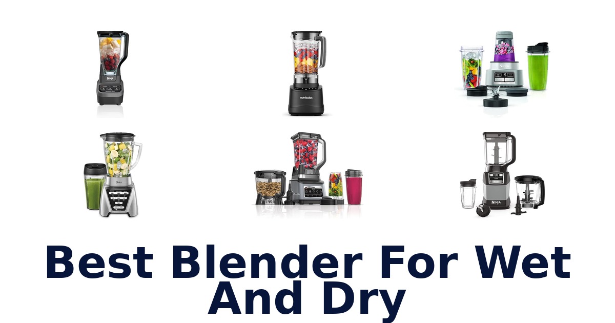 best blender for wet and dry