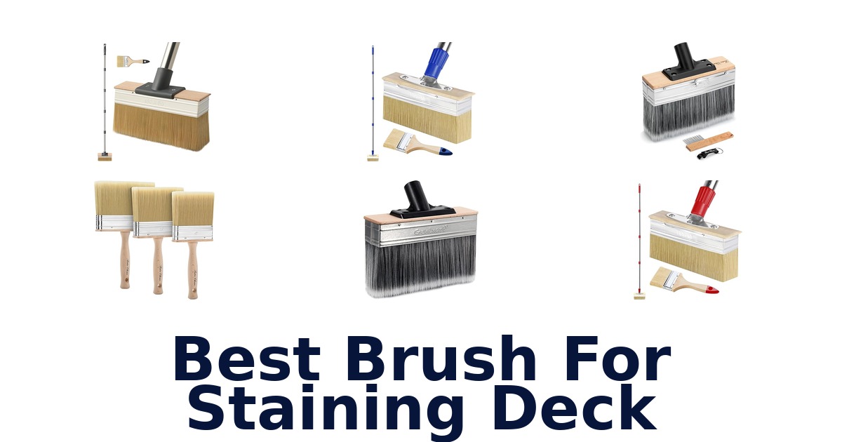 best brush for staining deck