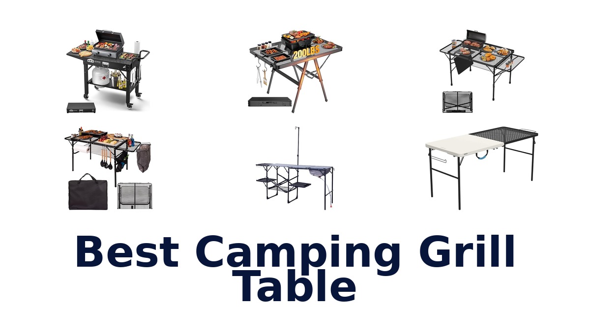 best camping grill table