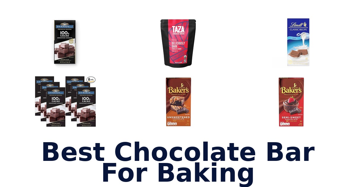 best chocolate bar for baking
