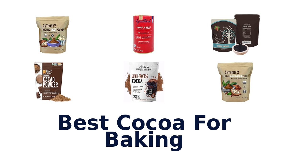 best cocoa for baking