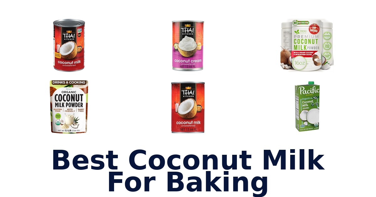 best coconut milk for baking