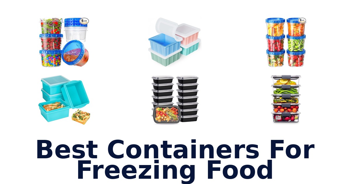 best containers for freezing food