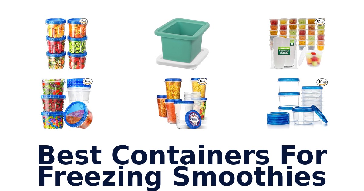 best containers for freezing smoothies