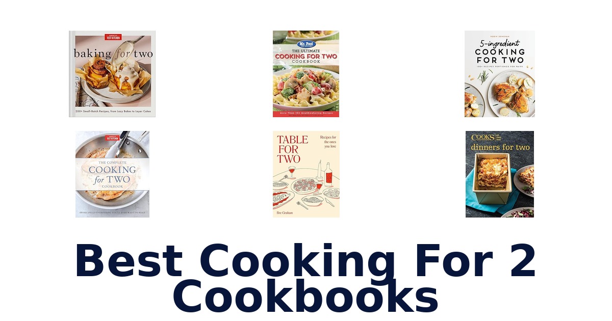 best cooking for 2 cookbooks