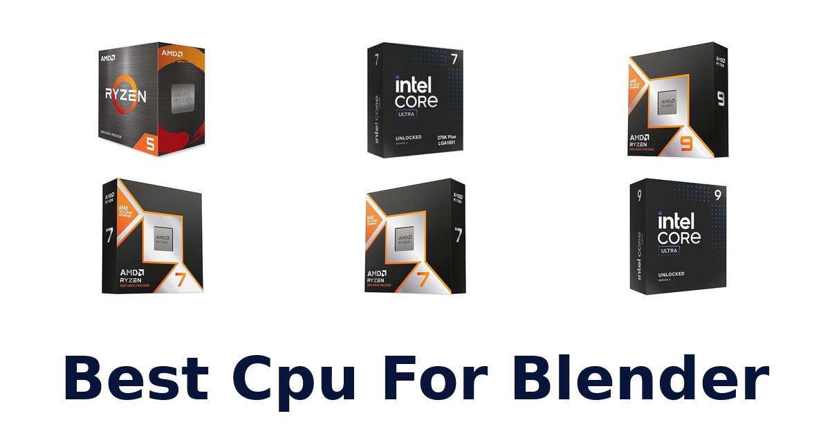 best cpu for blender