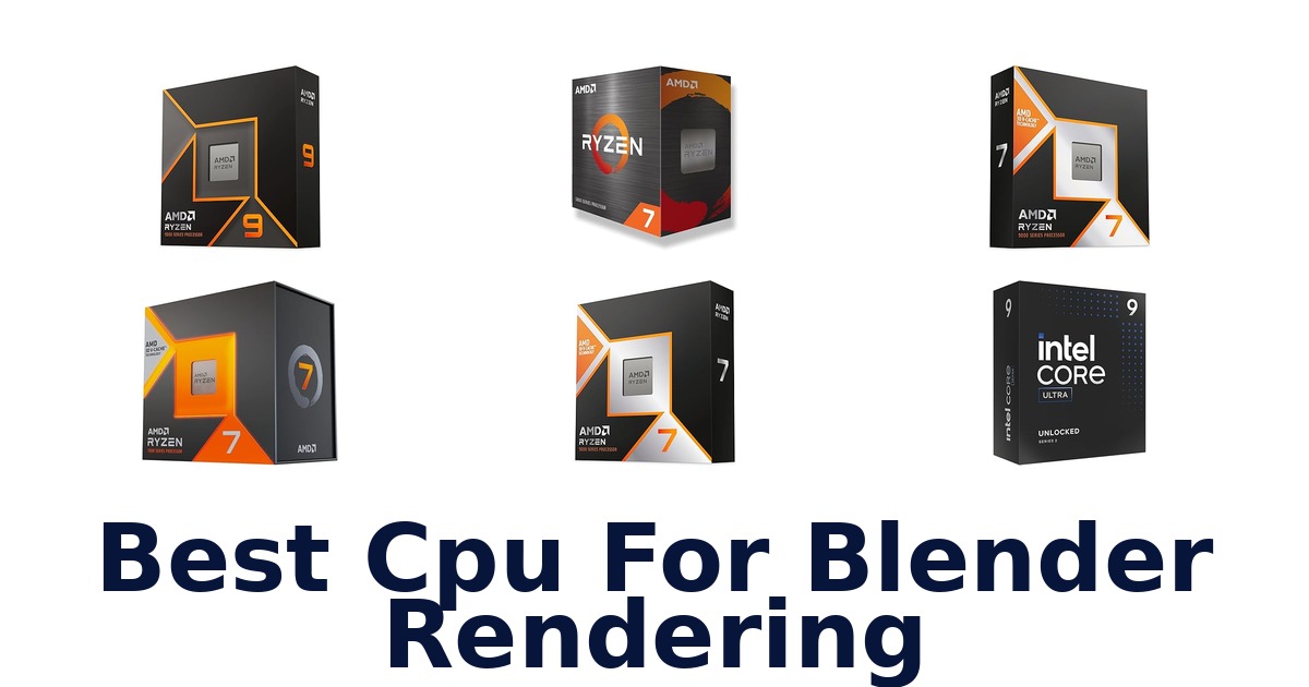 best cpu for blender rendering