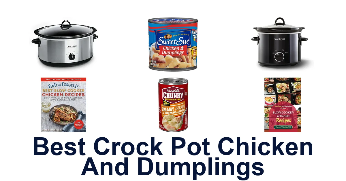 BEST Crock Pot Chicken & Dumplings: Top 10 Picks