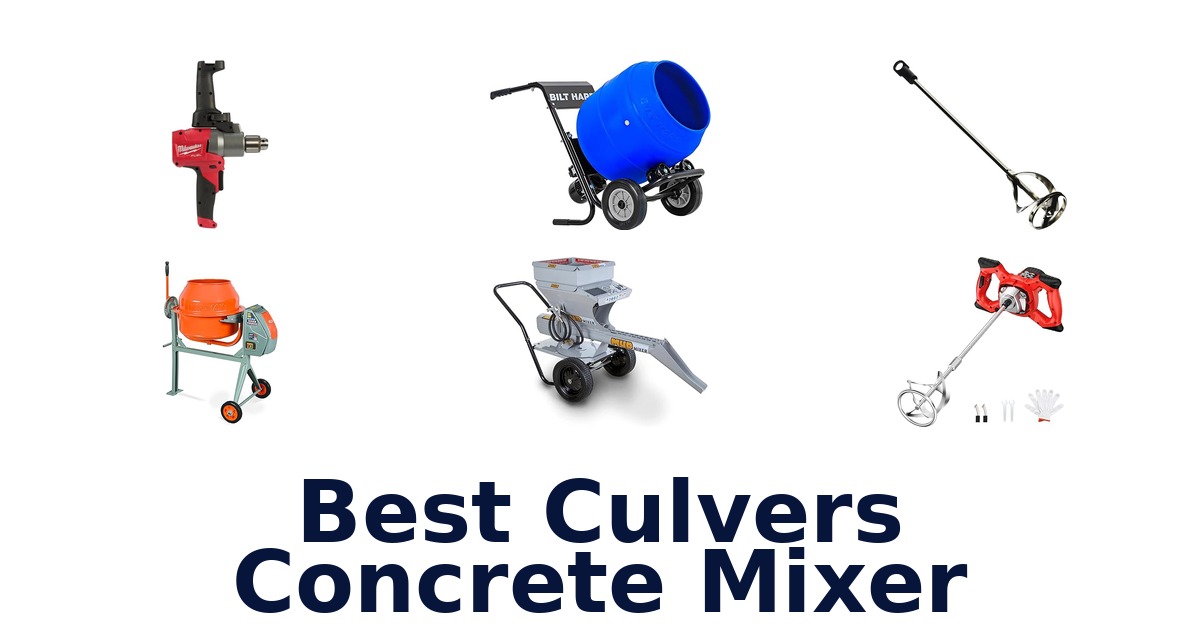 best culvers concrete mixer