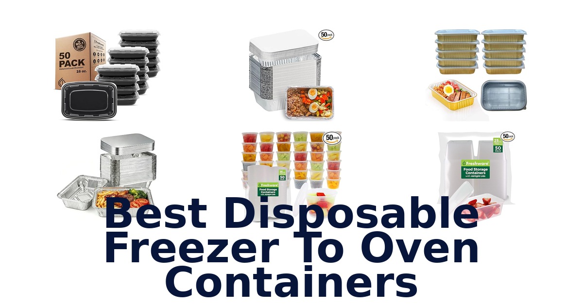 best disposable freezer to oven containers
