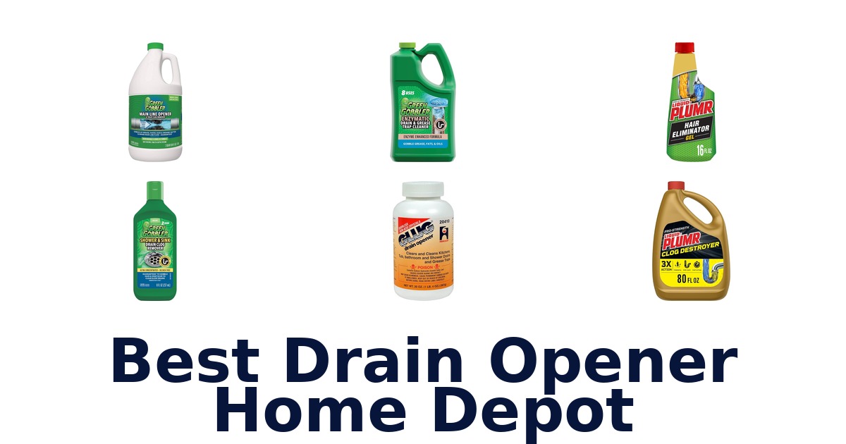 best drain opener home depot