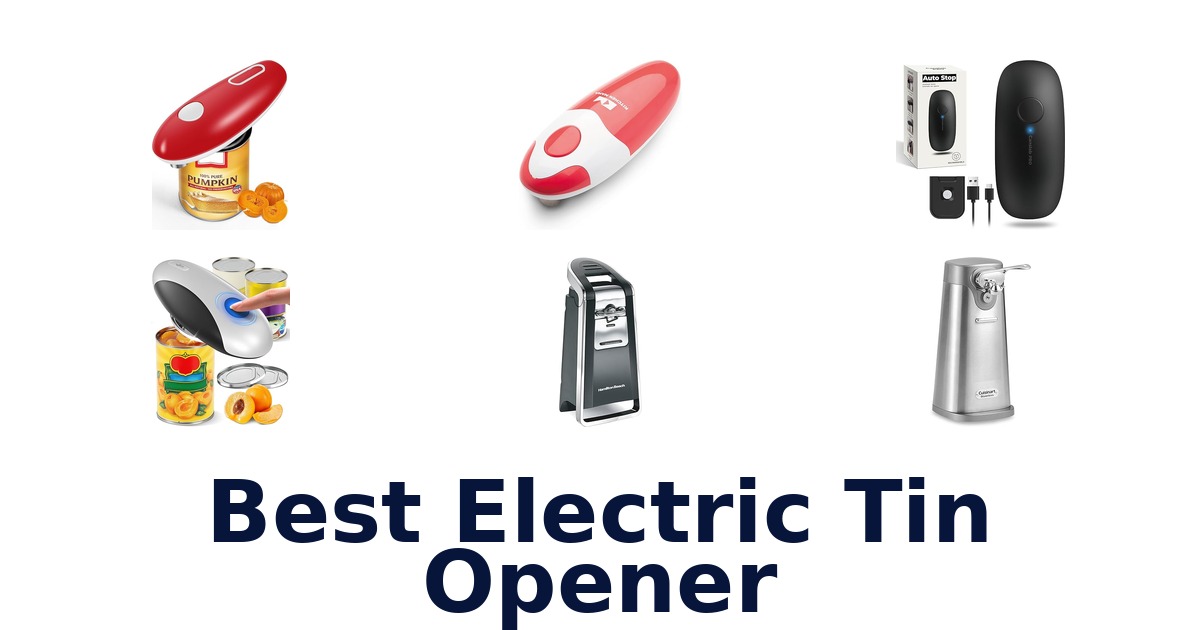 best electric tin opener