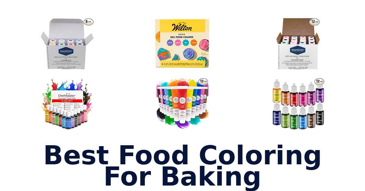 best food coloring for baking