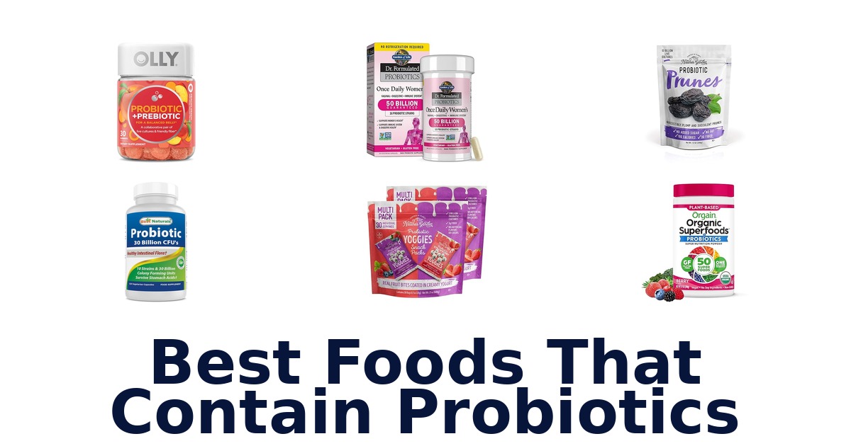 best foods that contain probiotics