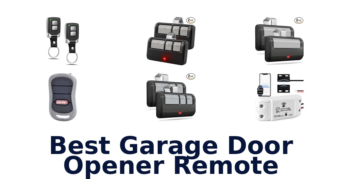 best garage door opener remote