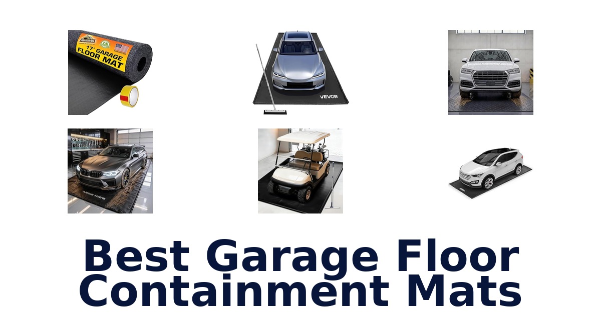 best garage floor containment mats