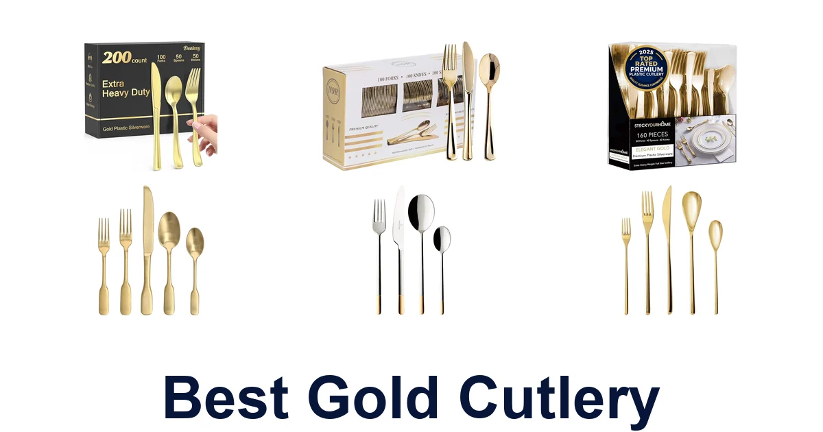 best gold cutlery