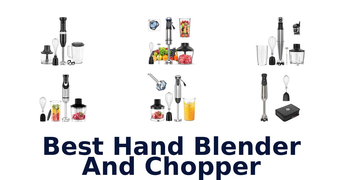 best hand blender and chopper