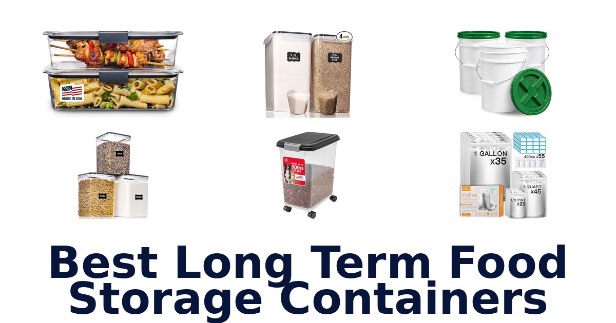 best long term food storage containers