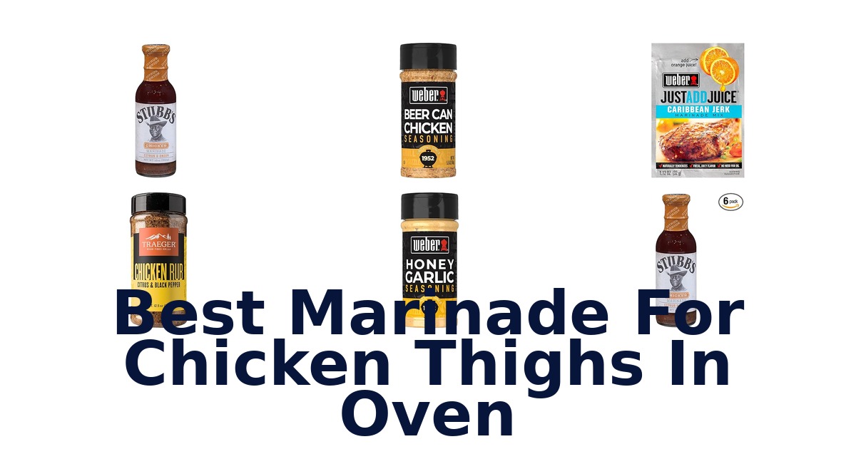 best marinade for chicken thighs in oven