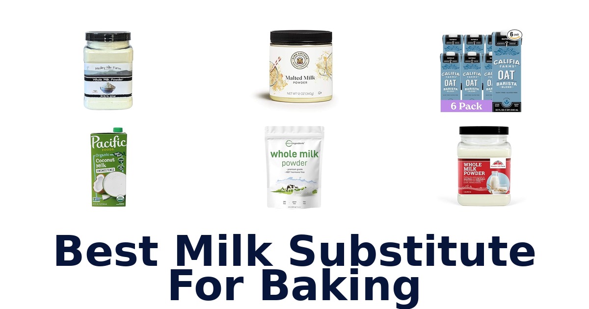best milk substitute for baking