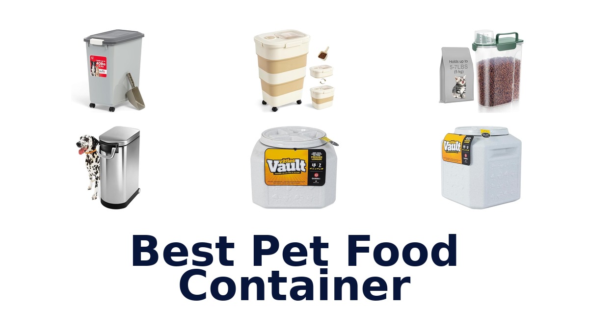 best pet food container