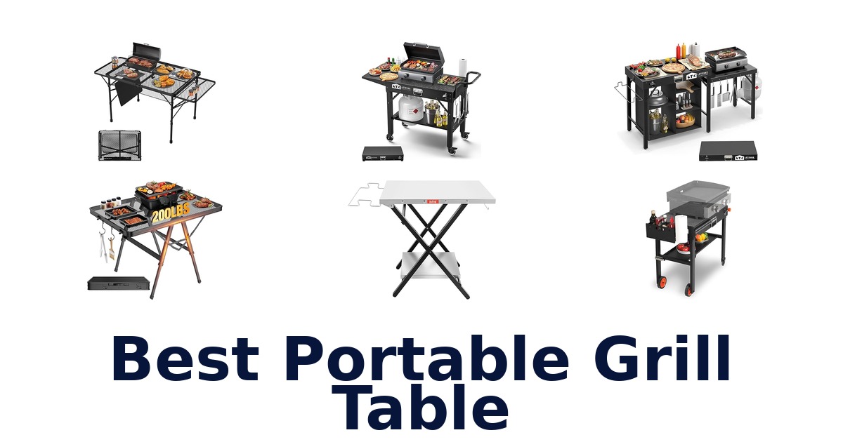 best portable grill table