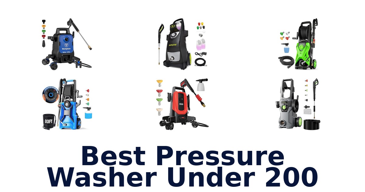 Best Pressure Washers Under $200: Top 10 Picks!