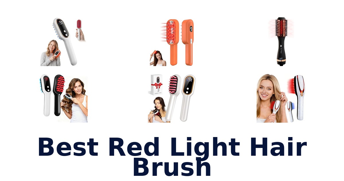best red light hair brush