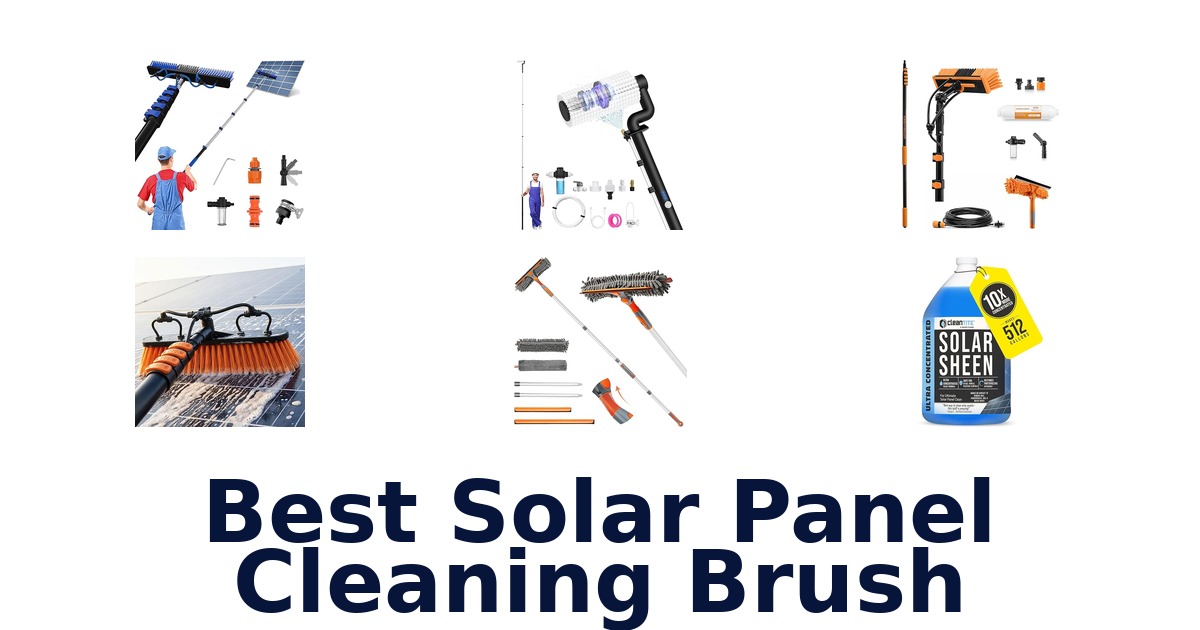 best solar panel cleaning brush