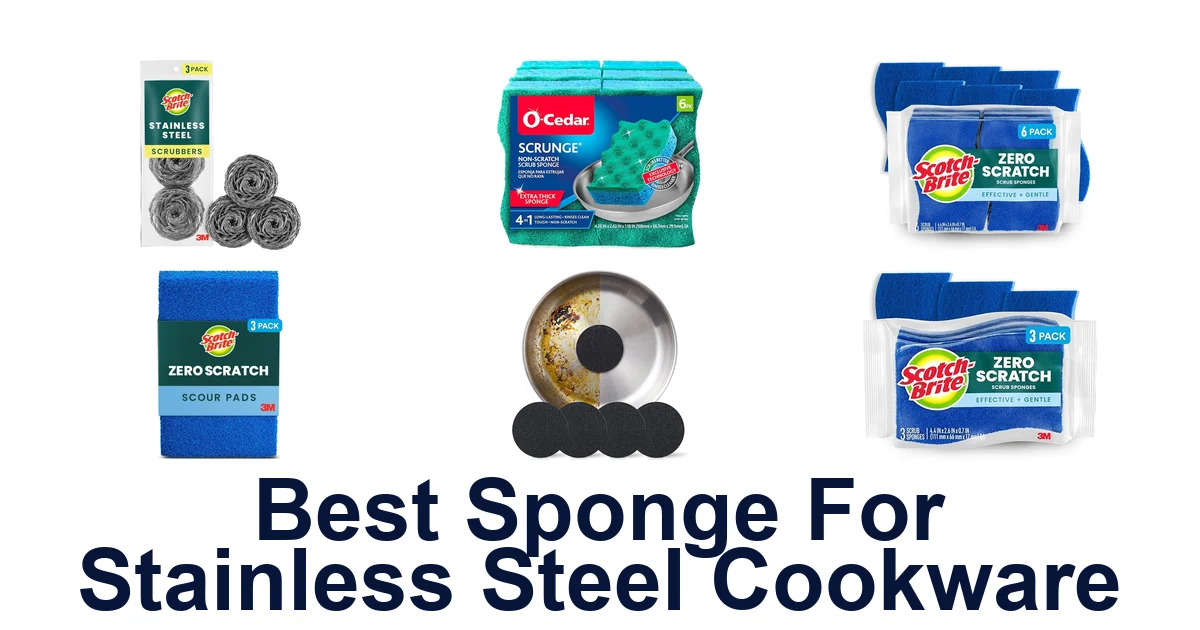 best sponge for stainless steel cookware