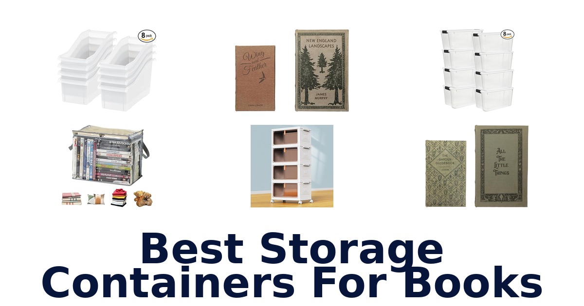 best storage containers for books