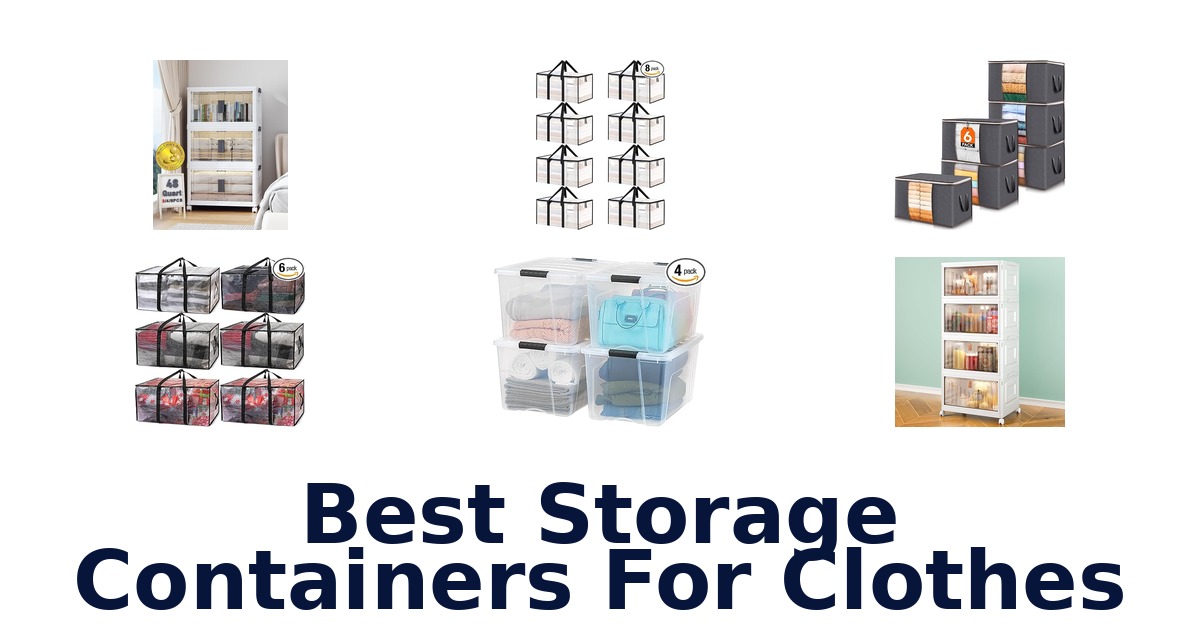 best storage containers for clothes