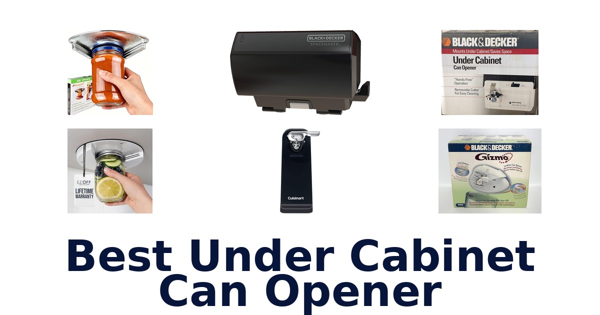 best under cabinet can opener