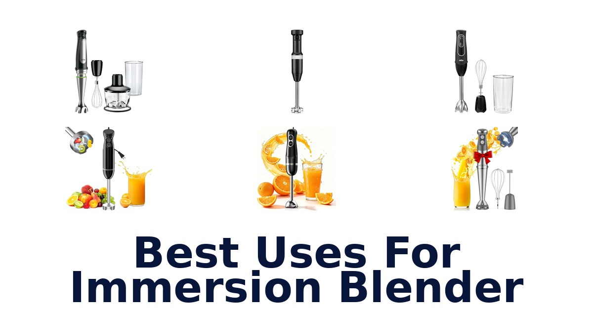 best uses for immersion blender