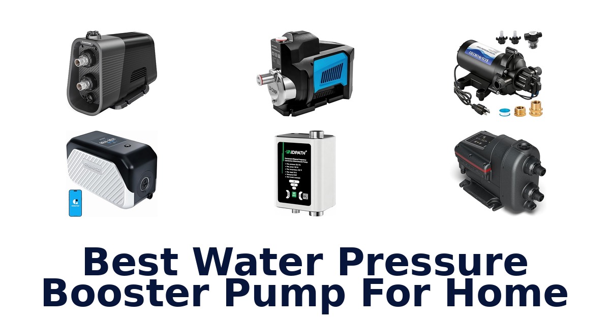 Best Water Pressure Booster Pumps: Top Pumps for Home
