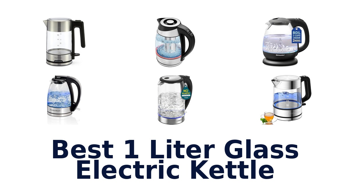 best 1 liter glass electric kettle