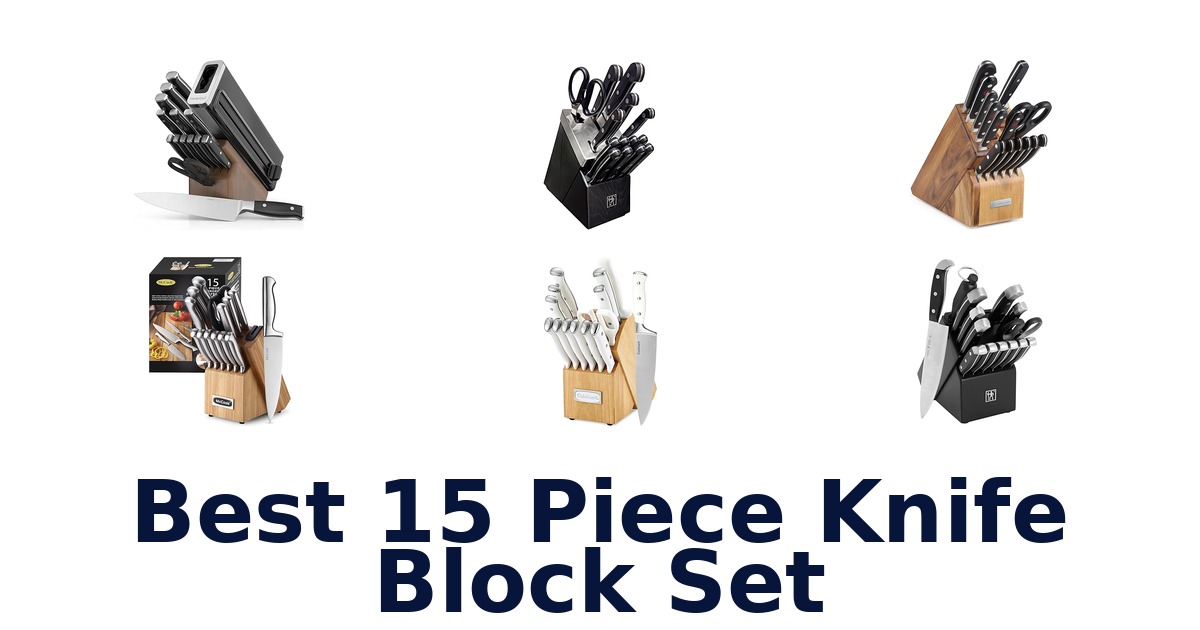 best 15 piece knife block set