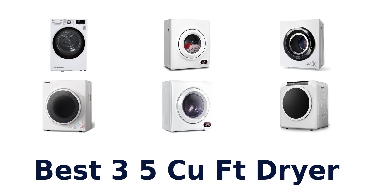 best 3 5 cu ft dryer